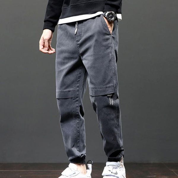men's pants cargo spring autumn leisure korean style elasticity loose casual army green khaki long trousers y60, Black
men's pants cargo spring autumn leisure korean style elasticity loose casual army green khaki long trousers y60, Black