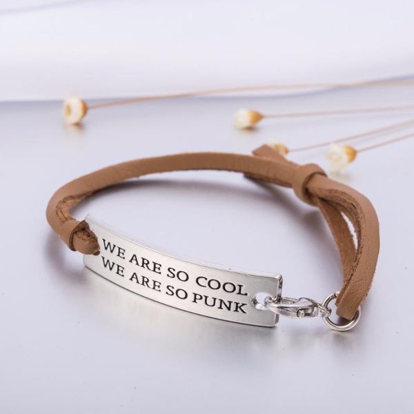 charm bracelets teame black brown fashion letter & bangle for women men we are cool punk bracelet wrist jewelry gifts1, Golden;silver
charm bracelets teame black brown fashion letter & bangle for women men we are cool punk bracelet wrist jewelry gifts1, Golden;silver