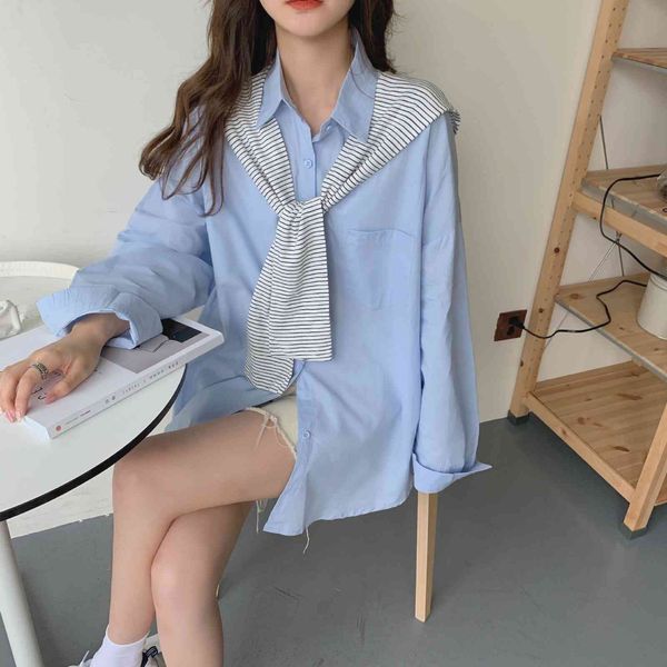 wonder long sleeve shirt with all-match shawl wraps ladies party spring korean fashion sets female blouses 210510, White
wonder long sleeve shirt with all-match shawl wraps ladies party spring korean fashion sets female blouses 210510, White