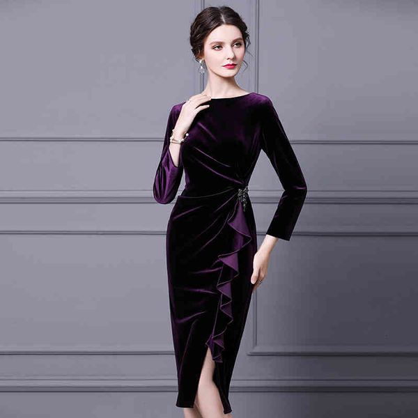 Casual Dresses Zhili golden velvet dress high-end gentle style autumn and winter mid length waist closing thin bottomed skirt MGT9, Black;gray
Casual Dresses Zhili golden velvet dress high-end gentle style autumn and winter mid length waist closing thin bottomed skirt MGT9, Black;gray