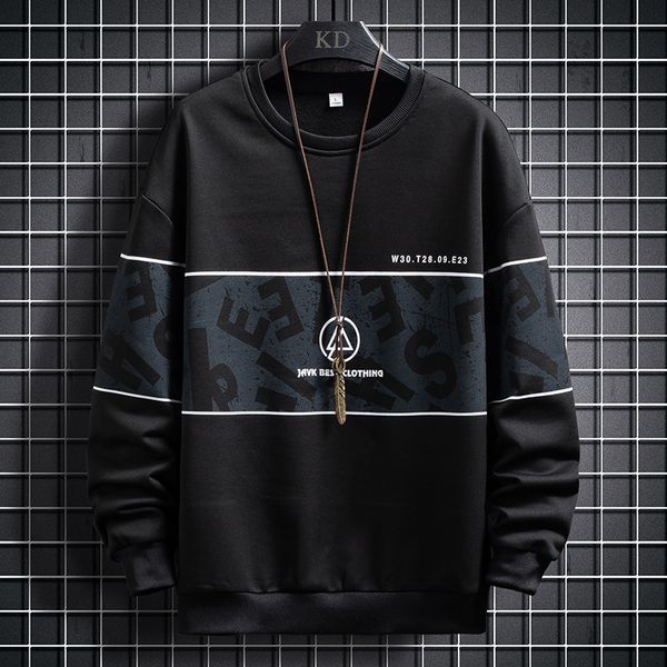 mens sweater straight fashion autumn and winter new products men's color blocking version silk cotton round neck pullover long sleeve s, Black
mens sweater straight fashion autumn and winter new products men's color blocking version silk cotton round neck pullover long sleeve s, Black