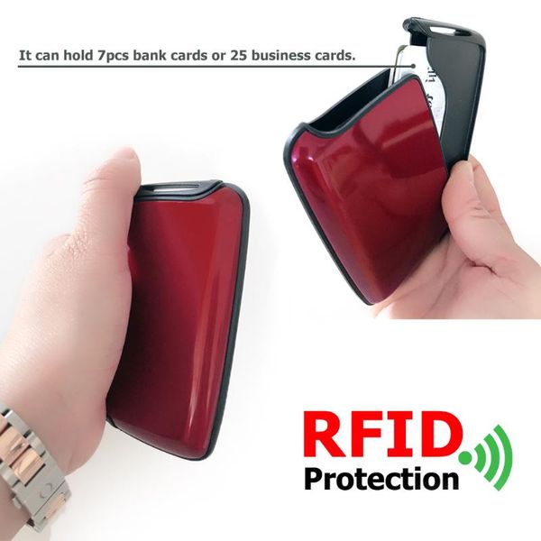 card holders holder rfid anti-theft aluminum portable solid wallet purse women men business travel bank protection case, Brown;gray
card holders holder rfid anti-theft aluminum portable solid wallet purse women men business travel bank protection case, Brown;gray