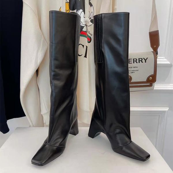 boots strange style knee designer women genuine leather winter for shoes, Black
boots strange style knee designer women genuine leather winter for shoes, Black