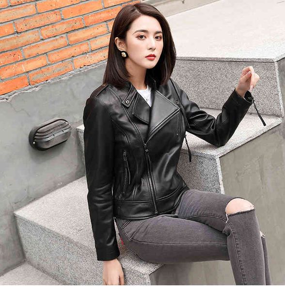 women's leather & faux , short women genuine clothing.fashion sheepskin jacket,slim biker coat,quality j5rq, Black
women's leather & faux , short women genuine clothing.fashion sheepskin jacket,slim biker coat,quality j5rq, Black