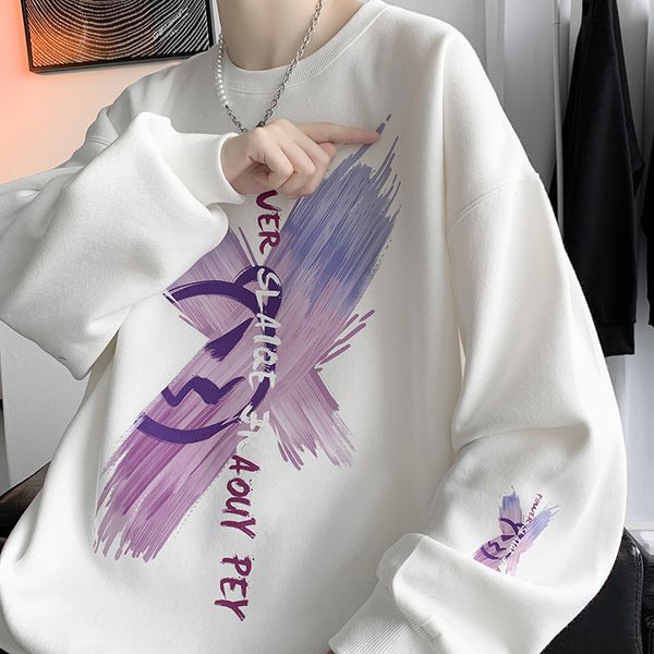 mens sweater graffiti print round neck sweater men's fashion brand ins autumn 2021 new pullover loose lazy bf coat, Black
mens sweater graffiti print round neck sweater men's fashion brand ins autumn 2021 new pullover loose lazy bf coat, Black