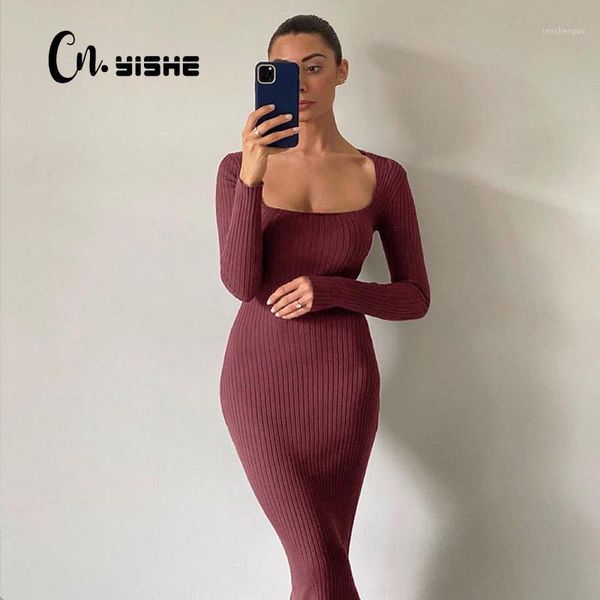 casual dresses cnyishe long sleeve autumn midi dress basic pure ribbed knitted female elegant slim square collar clothes vestido, Black;gray
casual dresses cnyishe long sleeve autumn midi dress basic pure ribbed knitted female elegant slim square collar clothes vestido, Black;gray