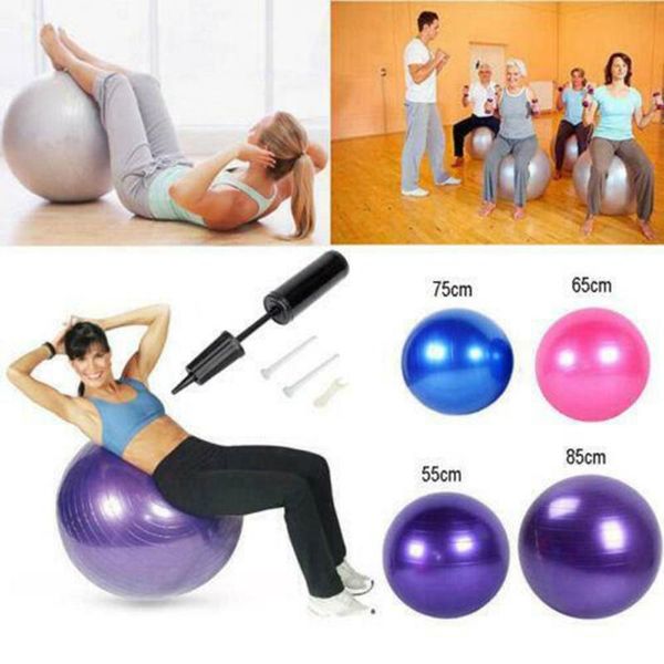 yoga balls 55/65/85cm optional sports fitness gym fitball exercise pilates workout massage ball with pump indoor
yoga balls 55/65/85cm optional sports fitness gym fitball exercise pilates workout massage ball with pump indoor