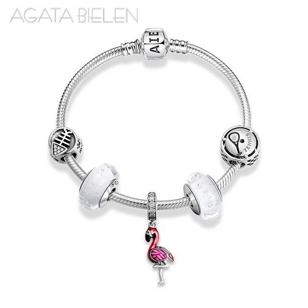charm bracelets flamingo 925 sterling silver charming pendants european murano glass beads charms bracelet bangles luxury jewelry, Golden;silver
charm bracelets flamingo 925 sterling silver charming pendants european murano glass beads charms bracelet bangles luxury jewelry, Golden;silver