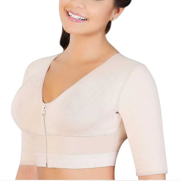 women's shapers sleeve bra adjustable opening zipper beauty corsets postpartum repair underwear chest binder, Black;white
women's shapers sleeve bra adjustable opening zipper beauty corsets postpartum repair underwear chest binder, Black;white