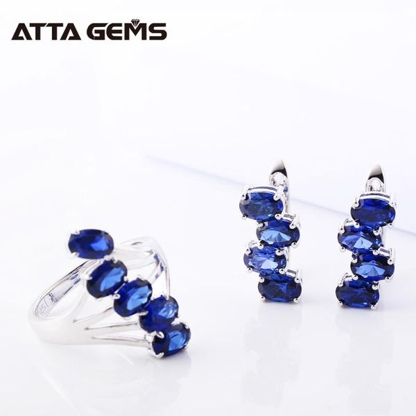 women's sterling silver jewelry set created oval cut blue sapphire ring earring classic style simple design engagement wedding bracelet, Black
women's sterling silver jewelry set created oval cut blue sapphire ring earring classic style simple design engagement wedding bracelet, Black