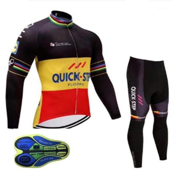 quick step men's long-sleeved jersey suit uniforms clothing riding mtb pro team bicycle 16d bib.1, Black;blue
quick step men's long-sleeved jersey suit uniforms clothing riding mtb pro team bicycle 16d bib.1, Black;blue