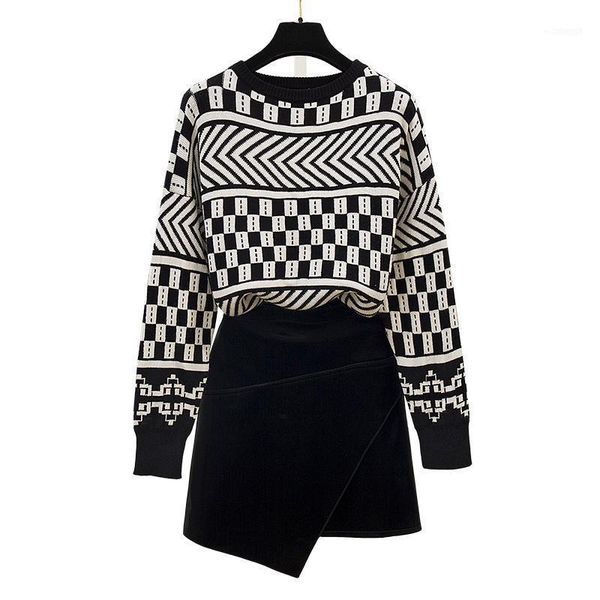 two piece dress knitting skirt suits winter patterns languid sweater pu irregular leather skirts women 2 pcs clothing set outfit1, White
two piece dress knitting skirt suits winter patterns languid sweater pu irregular leather skirts women 2 pcs clothing set outfit1, White