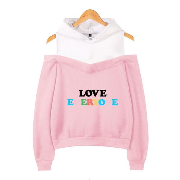 mares: love everyone kpop hoodie smile logo off-shoulder hoodies girl sweatshirt fashion women's clothing casual & sweatshirts, Black
mares: love everyone kpop hoodie smile logo off-shoulder hoodies girl sweatshirt fashion women's clothing casual & sweatshirts, Black