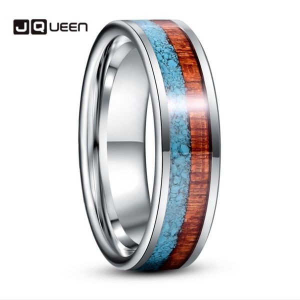 wedding rings jqueen 6mm inlaid turquoise wood grain steel color tungsten carbide ring men's fashion jewelry gift, Slivery;golden
wedding rings jqueen 6mm inlaid turquoise wood grain steel color tungsten carbide ring men's fashion jewelry gift, Slivery;golden