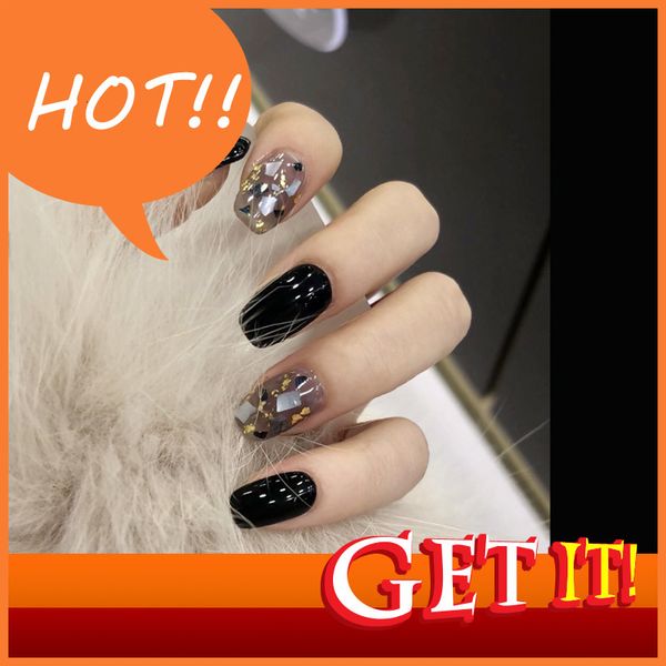 stylist diy hand decorated nail nina 418 - black silver jinbei fake nail patch wear finished 24 es, Red;gold
stylist diy hand decorated nail nina 418 - black silver jinbei fake nail patch wear finished 24 es, Red;gold