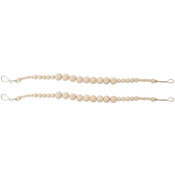 curtain & drapes 2pcs wood beads tieback practical decorative