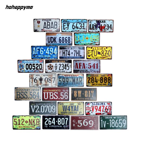 hohappyme american license plate usa plaques signs car number garage decoration metal tin sign vintage home decor 15x30cm
hohappyme american license plate usa plaques signs car number garage decoration metal tin sign vintage home decor 15x30cm
