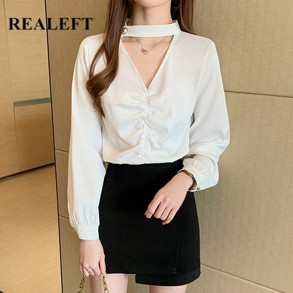 spring work wear women's shirt female blouse fashionable long sleeve korean ol style casual blouses ladies 210428, White
spring work wear women's shirt female blouse fashionable long sleeve korean ol style casual blouses ladies 210428, White