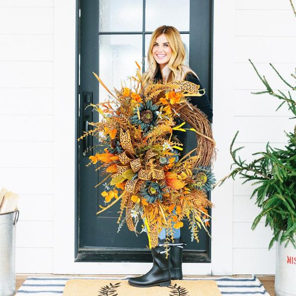 decorative flowers & wreaths bowknot garland rural farmhouse round door hanging window decorations home christmas party supplies
decorative flowers & wreaths bowknot garland rural farmhouse round door hanging window decorations home christmas party supplies