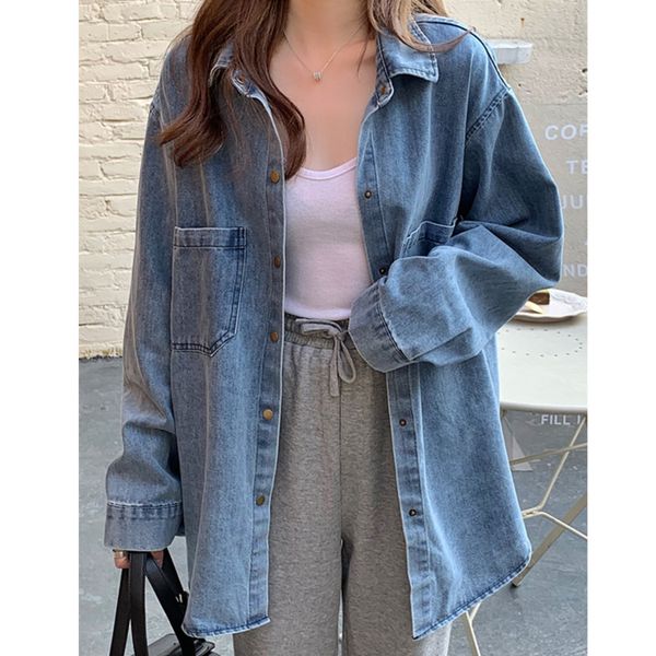 spring female turn down collar single breasted long-sleeved minimalist solid color blue denim jacket coat 8y841 210510, Black;brown
spring female turn down collar single breasted long-sleeved minimalist solid color blue denim jacket coat 8y841 210510, Black;brown