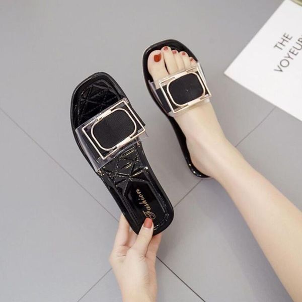 women flats transparent slippers ladies fashion casual sandals classics slides summer outside with shoes size smaller, Black
women flats transparent slippers ladies fashion casual sandals classics slides summer outside with shoes size smaller, Black