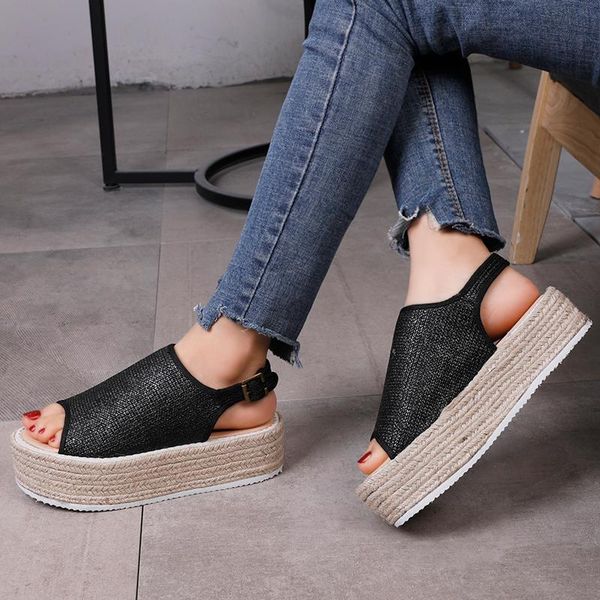 fashion women sandals platform wedges leopard shoes summer outdoor hollow out peep toe sandalias mujer sneakers j170, Black
fashion women sandals platform wedges leopard shoes summer outdoor hollow out peep toe sandalias mujer sneakers j170, Black
