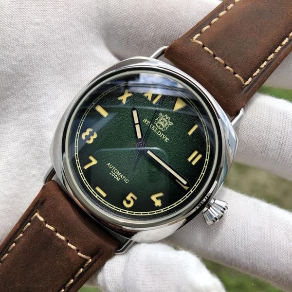 wristwatches steeldive diving watch 42mm green dial luminous 200m water resistance japan nh35 self-winding movement mechanical men's, Slivery;brown
wristwatches steeldive diving watch 42mm green dial luminous 200m water resistance japan nh35 self-winding movement mechanical men's, Slivery;brown
