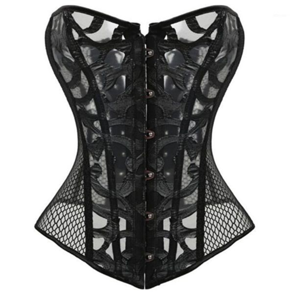 bustiers & corsets burlesque women's costume mesh printing corset bustier waist cincher bones overbust, Black;white
bustiers & corsets burlesque women's costume mesh printing corset bustier waist cincher bones overbust, Black;white