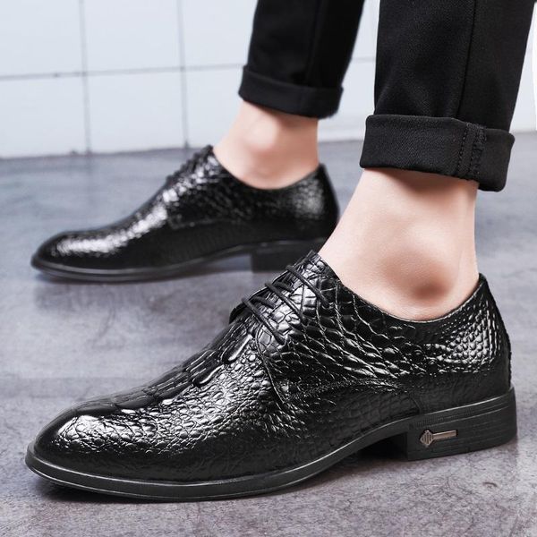 dress shoes spring autumn korean tide style casual men genuine leather pointed toe ankle business male lace-up brogue 20210417, Black
dress shoes spring autumn korean tide style casual men genuine leather pointed toe ankle business male lace-up brogue 20210417, Black