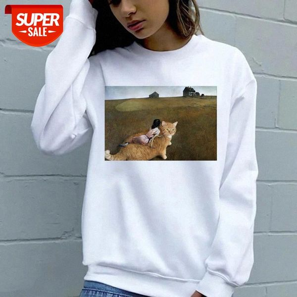 905 ladies fashion pullover sweater, round neck printed long sleeve shirt #ho3v, Black
905 ladies fashion pullover sweater, round neck printed long sleeve shirt #ho3v, Black
