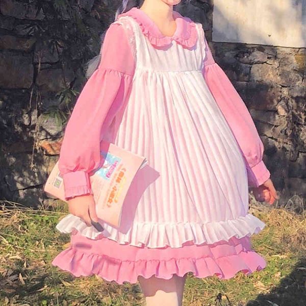 casual dresses japanese loli lolita girls peter pan collar cute schoolgirl gothic women kawaii clothing 2nus, Black;gray
casual dresses japanese loli lolita girls peter pan collar cute schoolgirl gothic women kawaii clothing 2nus, Black;gray
