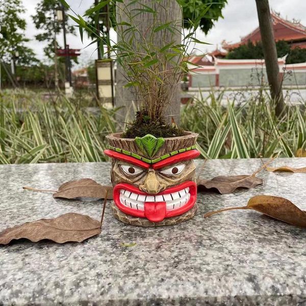 vases tiki totem planter pot home garden whimsical plant for decor classic and elegant handmade resin durable material
vases tiki totem planter pot home garden whimsical plant for decor classic and elegant handmade resin durable material