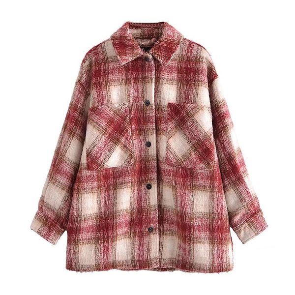 women's jackets yenkye winter women vintage oversize plaid overshirt jacket female double pockets warm overcoat ladies chic coa, Black;brown
women's jackets yenkye winter women vintage oversize plaid overshirt jacket female double pockets warm overcoat ladies chic coa, Black;brown