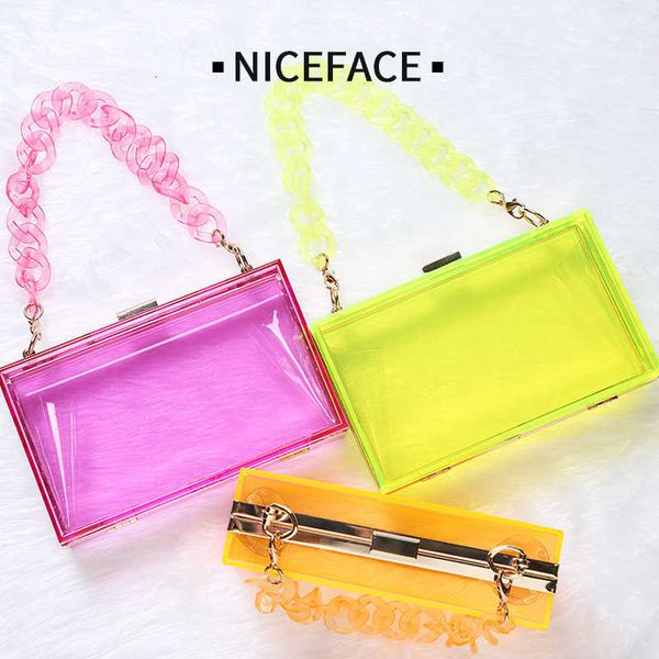style single shoulder transparent women's fashion personality chain small square korean dinner acrylic bag
style single shoulder transparent women's fashion personality chain small square korean dinner acrylic bag