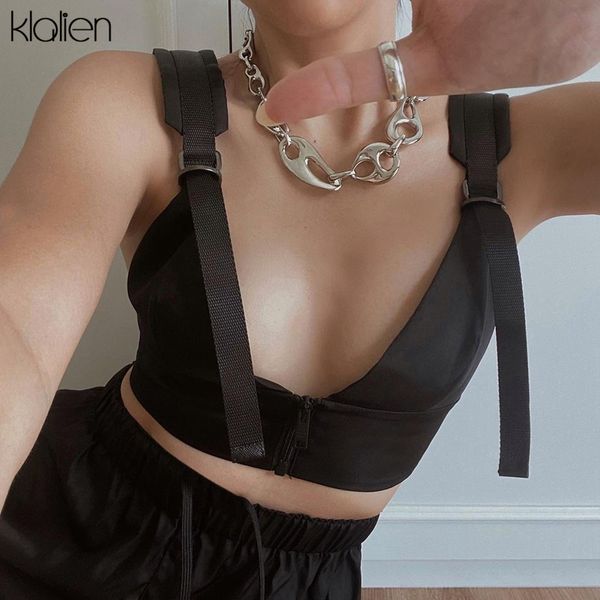 tanks summer fashion v neck low chest backless black tank casual slim skinny adjustable shoulder strap zipper vest, White
tanks summer fashion v neck low chest backless black tank casual slim skinny adjustable shoulder strap zipper vest, White