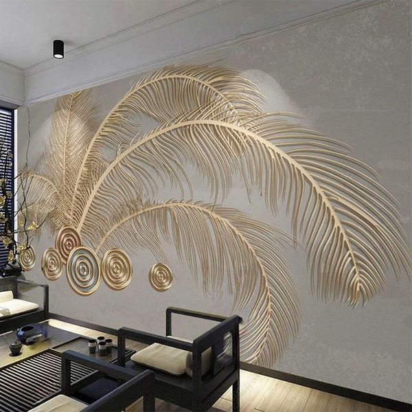 wallpapers custom mural wallpaper 3d fashion feather light luxury golden embossed line background wall sticker papel de parede stickers
wallpapers custom mural wallpaper 3d fashion feather light luxury golden embossed line background wall sticker papel de parede stickers