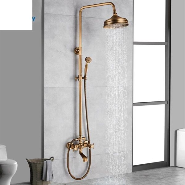antique shower set wall bathroom bath faucet rainfall brass swivel spout mixer tap sliding bar system sets
antique shower set wall bathroom bath faucet rainfall brass swivel spout mixer tap sliding bar system sets