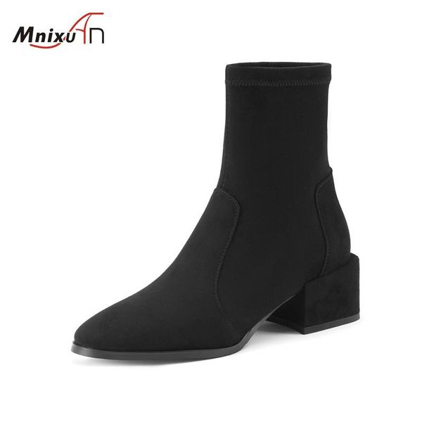 boots elastic women female shoes plus size 40 41 42 43 autumn winter round toe chunky middle heels stretch short ankle, Black
boots elastic women female shoes plus size 40 41 42 43 autumn winter round toe chunky middle heels stretch short ankle, Black