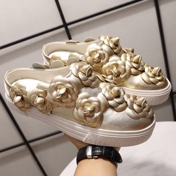 camellia slippers women flat spring and autumn shoes female solid design round toe woman outdoor 2021 style, Black
camellia slippers women flat spring and autumn shoes female solid design round toe woman outdoor 2021 style, Black