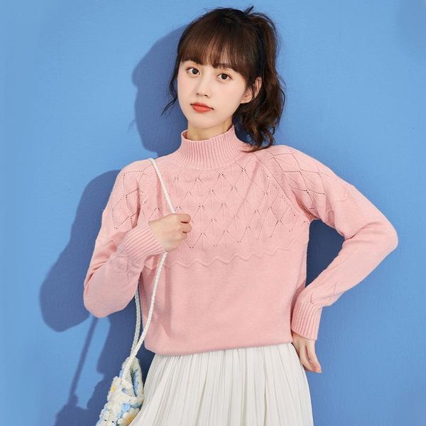 women's sweaters autumn winter half turtleneck hollow-carved design women sweater european style pullover thickened inner knit bottomin, White;black
women's sweaters autumn winter half turtleneck hollow-carved design women sweater european style pullover thickened inner knit bottomin, White;black