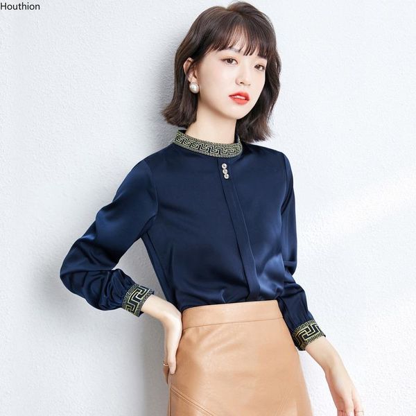 women's blouses & shirts houthion chiffon shirt fashion long sleeve retro blouse printing stand-up collar pullover, White
women's blouses & shirts houthion chiffon shirt fashion long sleeve retro blouse printing stand-up collar pullover, White