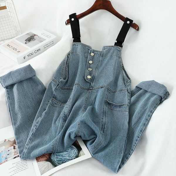 women's jumpsuits & rompers korean vintage denim wide leg jumpsuit, Black;white
women's jumpsuits & rompers korean vintage denim wide leg jumpsuit, Black;white