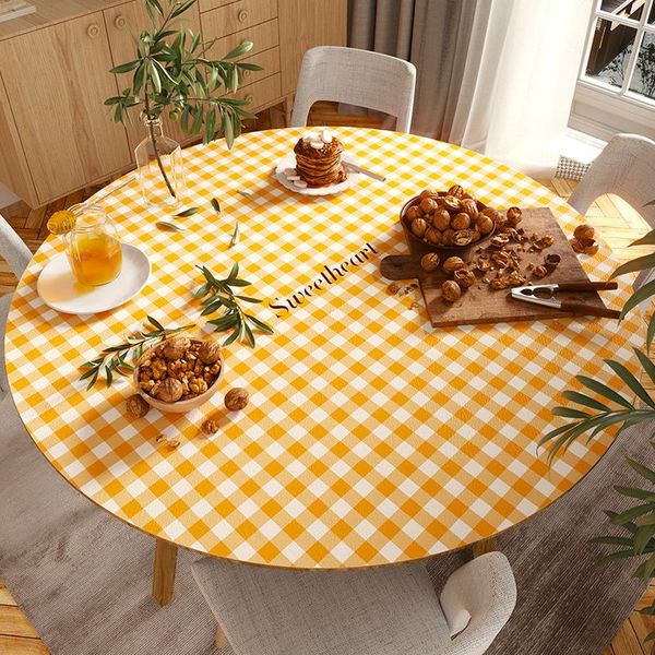 table cloth modern and simple colorful small lattice pvc restaurant round leather mat home decoration dekprotection
table cloth modern and simple colorful small lattice pvc restaurant round leather mat home decoration dekprotection