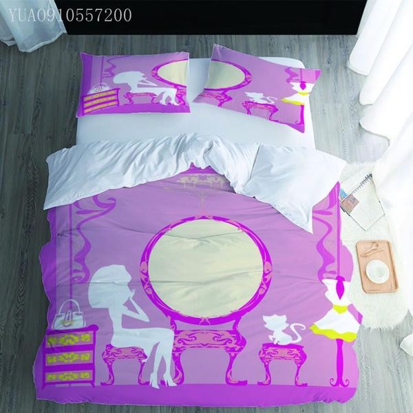 bedding sets pink girls fashion 3d cartoon kids duvet cover set bedroom decoration king size bedclothes 2/3 pcs
bedding sets pink girls fashion 3d cartoon kids duvet cover set bedroom decoration king size bedclothes 2/3 pcs