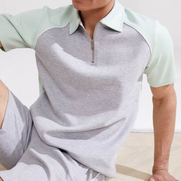 advanced pattern men's zipper polo t shirt comfortable breathable fashionable cool daily travel work party, White;black
advanced pattern men's zipper polo t shirt comfortable breathable fashionable cool daily travel work party, White;black