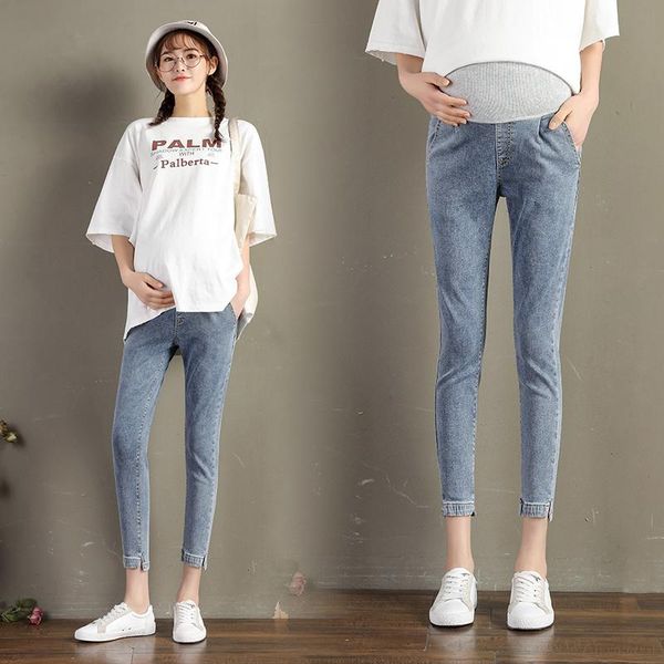 maternity bottoms 508# pants spring autumn split jeans belly support elastic waist trousers, White
maternity bottoms 508# pants spring autumn split jeans belly support elastic waist trousers, White