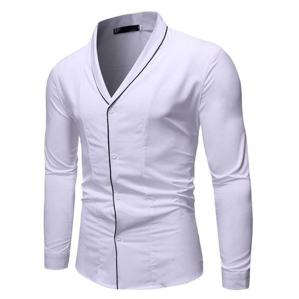men's casual shirts 2021 men autumn fashion pure color man long sleeve slim fit leisure styles business shirt, White;black
men's casual shirts 2021 men autumn fashion pure color man long sleeve slim fit leisure styles business shirt, White;black
