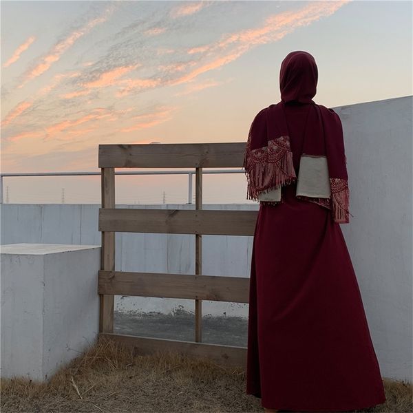 ramadan kimono abaya dubai hijab muslim dress women caftan marocain turkish islamic clothing kaftan robe musulman bangladesh, Red
ramadan kimono abaya dubai hijab muslim dress women caftan marocain turkish islamic clothing kaftan robe musulman bangladesh, Red