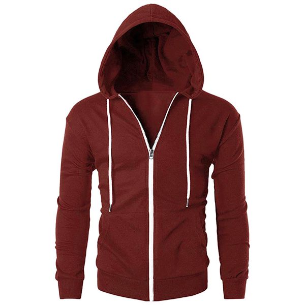 men's outerwear jackets hooded zipper poet coat, Black;brown