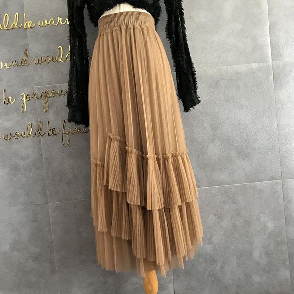 skirts ihobby women sweet princess cake long mesh skirt 2021 spring high waist multi layer ruffled tiered tulle pleated skrits, Black
skirts ihobby women sweet princess cake long mesh skirt 2021 spring high waist multi layer ruffled tiered tulle pleated skrits, Black
